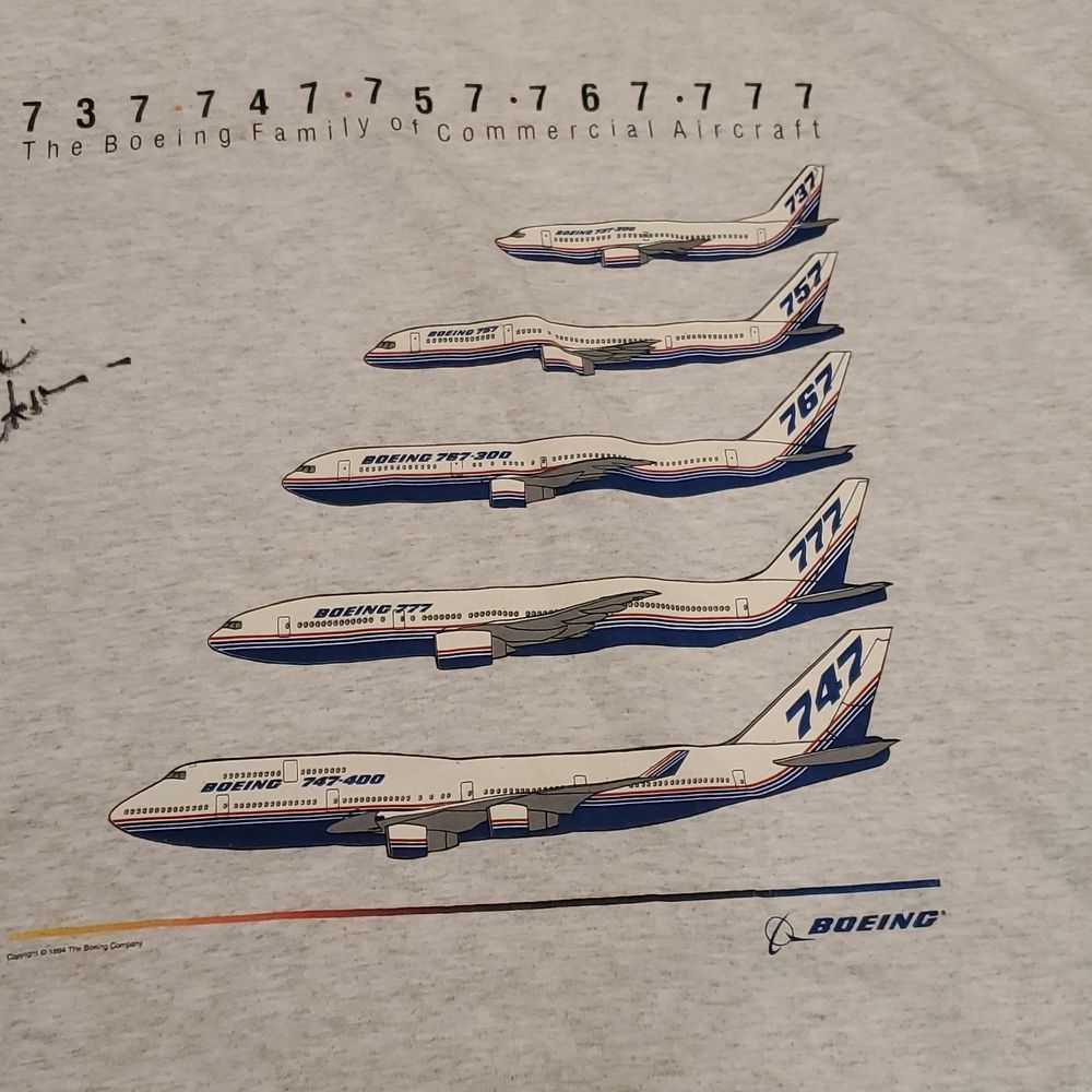 Rev. Jesse Jackson Autograph Vintage Boeing Family Shirt